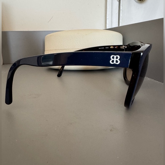 Balenciaga Navy Sunglasses main image 4